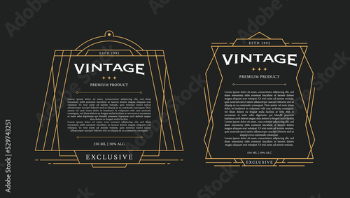 Elegant Drink Bottle Label Template