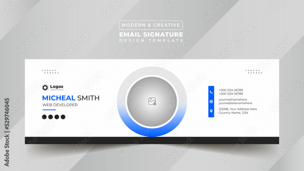 Business Digital Email Signature Design Template