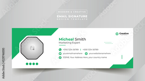 Business Digital Email Signature Design Template