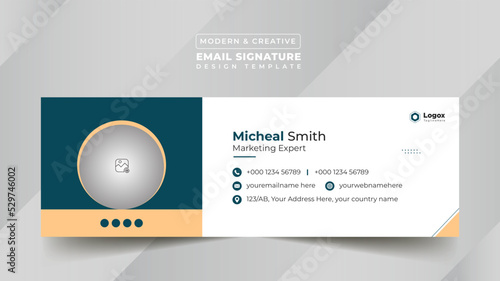 Business Digital Email Signature Design Template