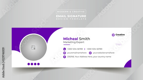 Business Digital Email Signature Design Template