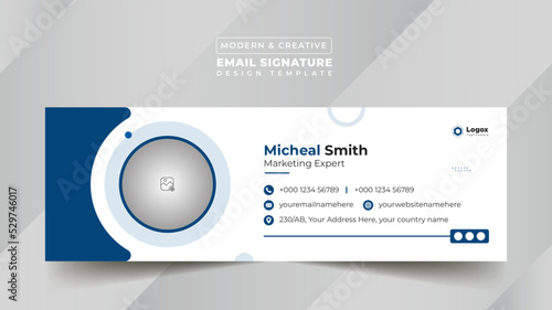 Business Digital Email Signature Design Template
