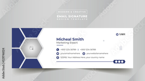 Business Digital Email Signature Design Template
