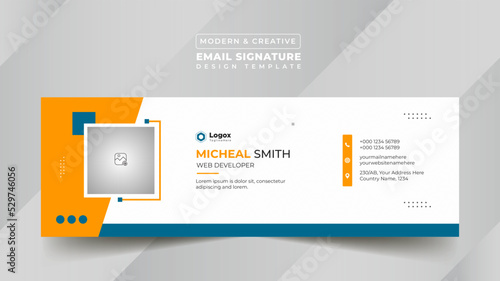 Business Digital Email Signature Design Template