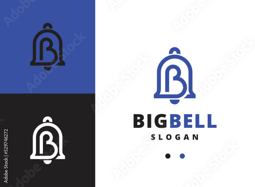 Letter B Bell Logo