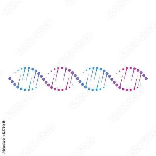 abstract dna helix icon vector illustration simple logo clipart