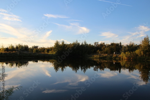 reflection in the lake, Pylypow Wetlands, Edmonton, Alberta
