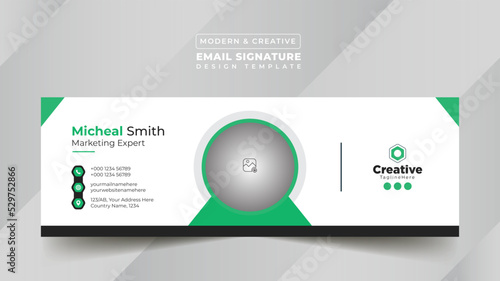 Business Digital Email Signature Design Template