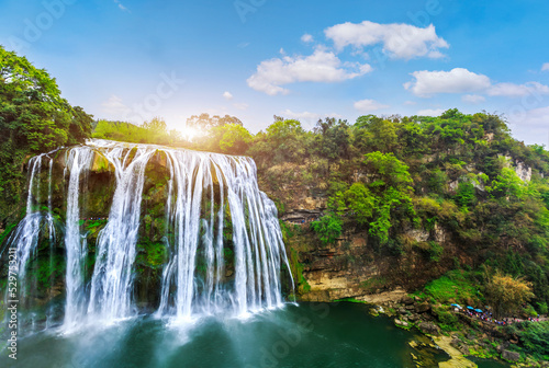 Huangguoshu Waterfall in Guizhou Province  China