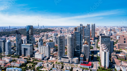 Aerial photography of China's modern urban architectural landscape