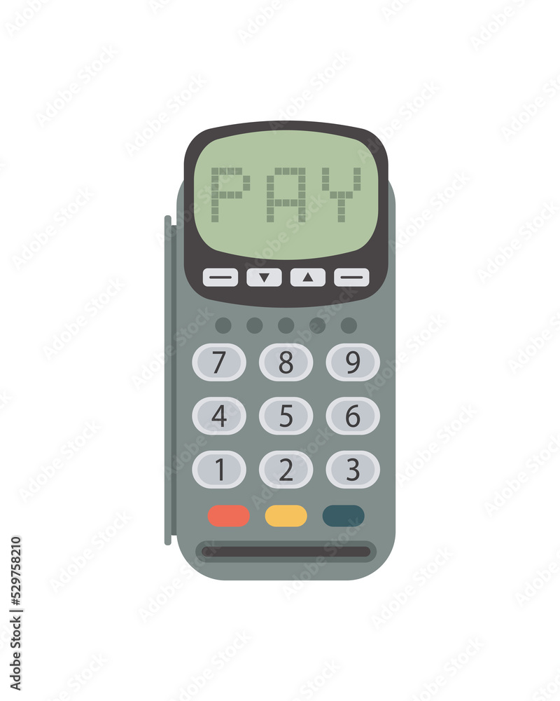 Cash Register vector flat material design Cash Register vector flat material design