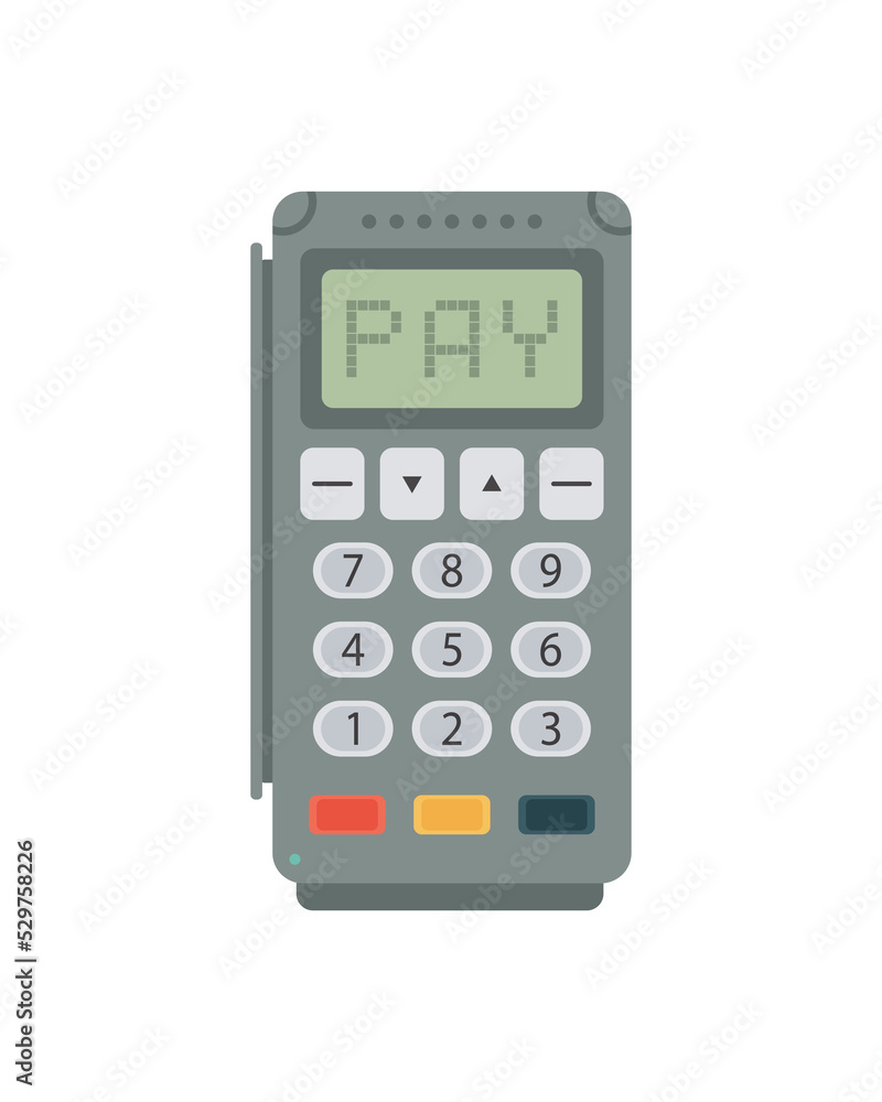 Cash Register vector flat material design Cash Register vector flat material design