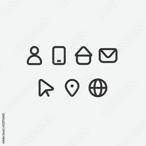 Icons for Resumes, Bussines cards, websites, Mobile Applications And any lind of Digital and Printed Media
