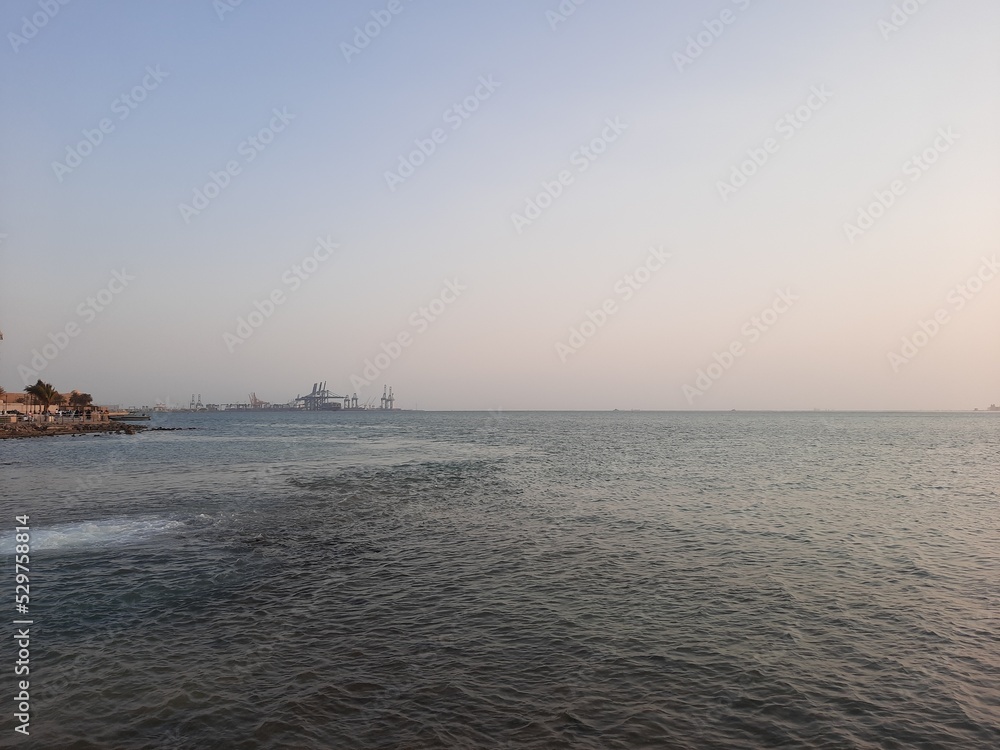 Beautiful Evening at Jeddah, Corniche. The Jeddah Corniche,. The Jeddah Corniche, also known as the Jeddah Waterfront, is a coastal area of the city of Jeddah, Saudi Arabia. Located along the Red Sea
