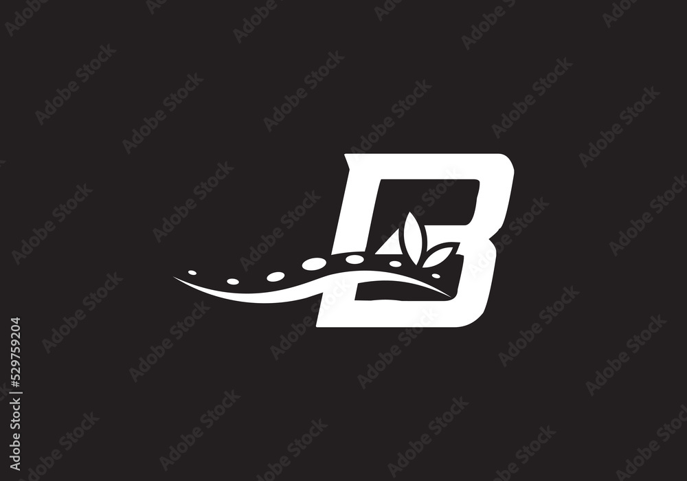 Physical massage therapy vector and spa health care icon spinal cord design vector letter B Physical massage therapy vector and spa health care icon spinal cord design vector letter B