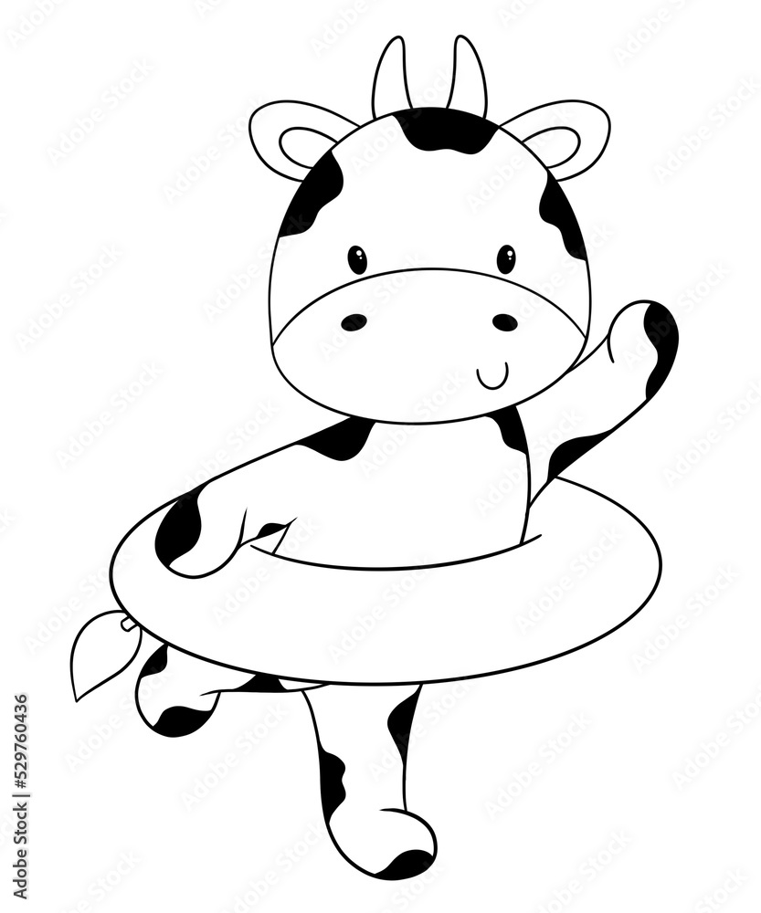 Cute cow outline Cute cow outline