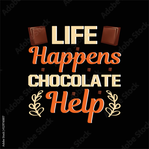 happy best chocolate day t shirt design vector