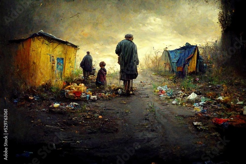 Illustration of Poverty photo