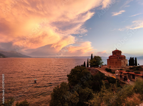 The crystal clear waters of Lake Ohrid