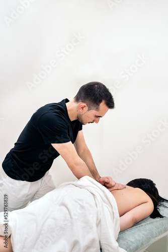 Woman in Physiotherapy Clinic