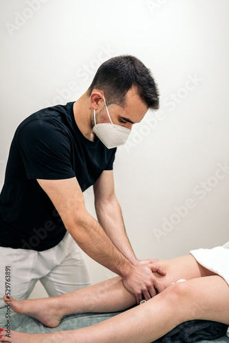 Physiotherapist Giving Massage