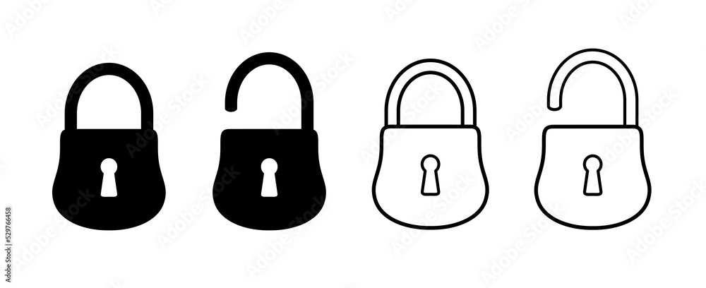 Lock vector icon. Security symbol. Lock web button design. Security system. Vector isolated lock icon. Lock vector icon. Security symbol. Lock web button design. Security system. Vector isolated lock icon.