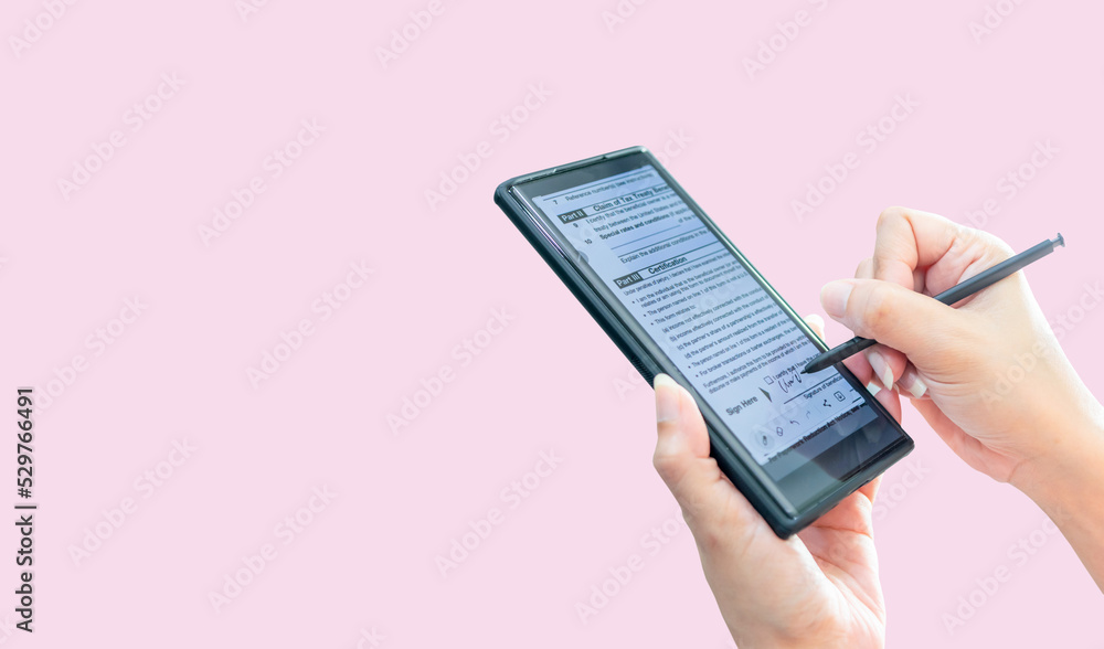 Digital Signature on on smartphone technology document Online Using Digital Signature on on smartphone technology document Online Using