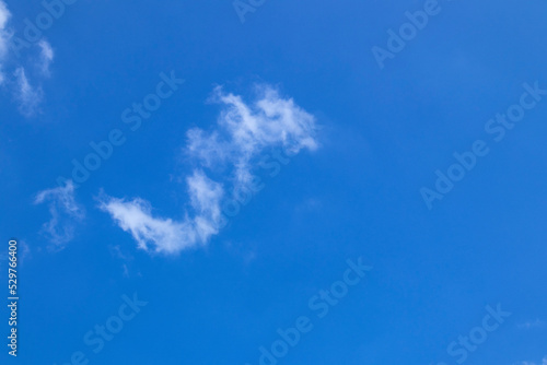 Air clouds in the blue sky background