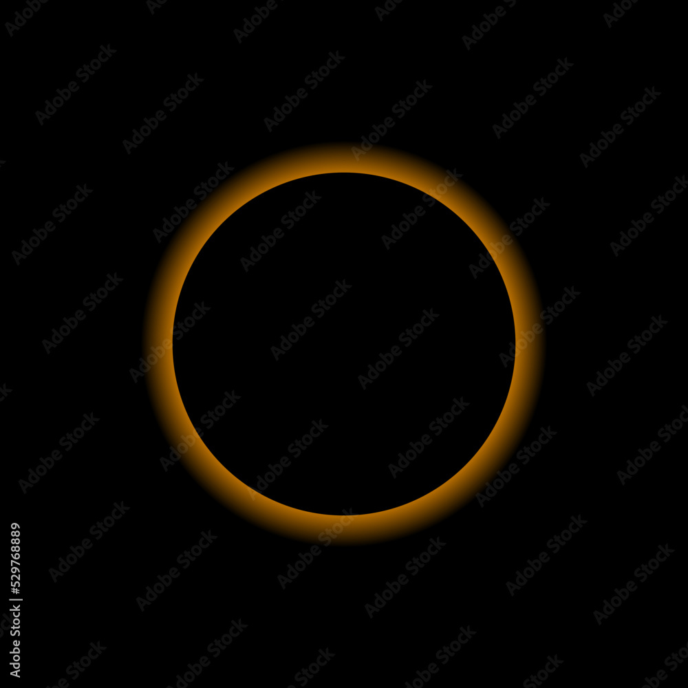 Solar eclipse. The sun's disk in the shadow of the moon in the black sky. Vector illustration of a solar eclipse on a black background. creative and stylish painting for the interior. Solar eclipse. The sun's disk in the shadow of the moon in the black sky. Vector illustration of a solar eclipse on a black background. creative and stylish painting for the interior.