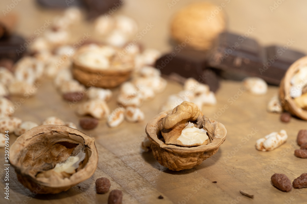 chocolate and walnuts chocolate and walnuts