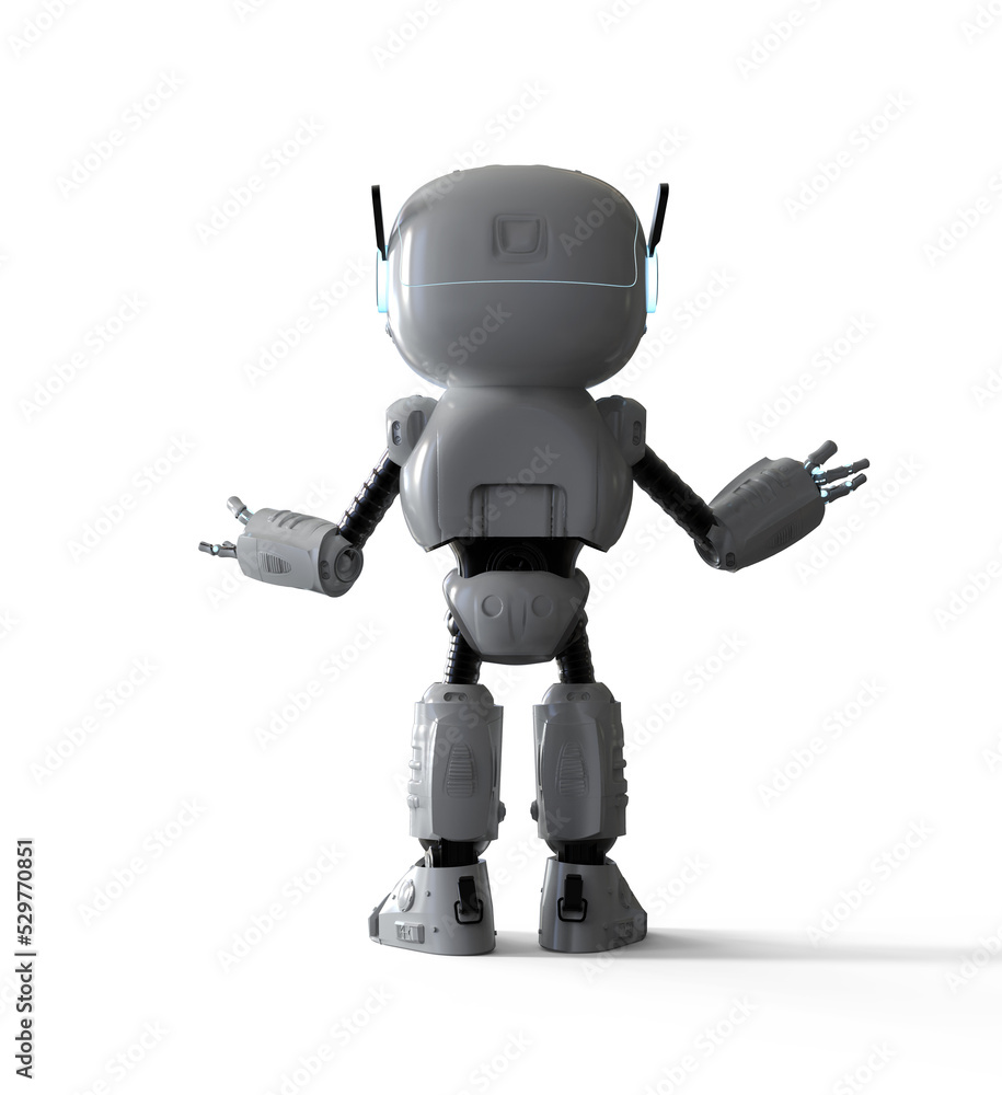 Small robot assistant hand extend Small robot assistant hand extend