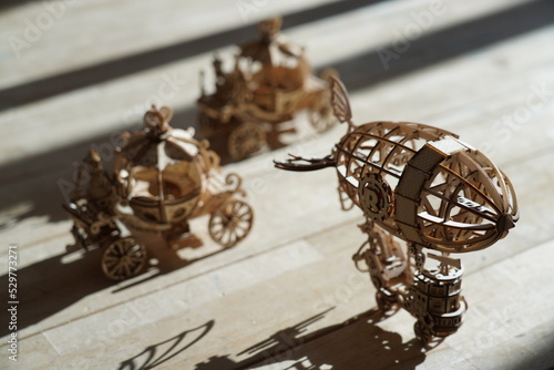 wooden balloon for fairy tale