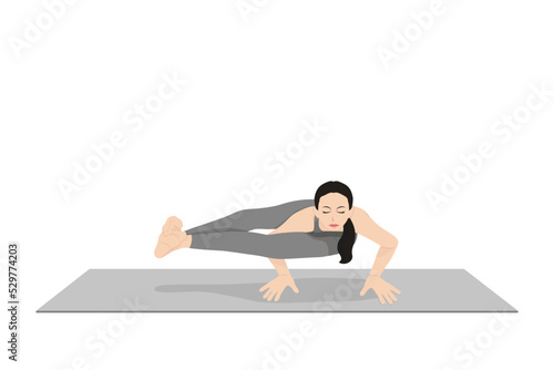 Eight Angle Pose, Astavakrasana, Ashtavakrasana