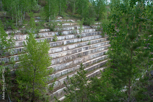 abandoned marble quarry Iskitim Russia Novosibirsk region