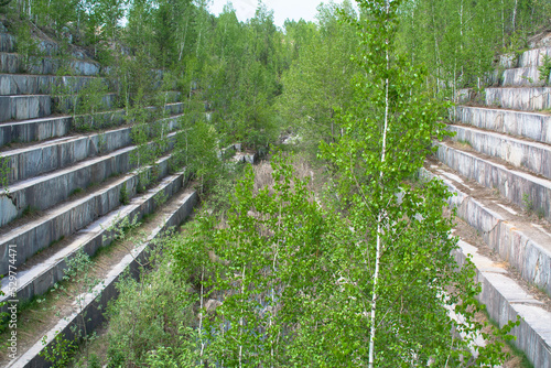 abandoned marble quarry Iskitim Novosibirsk region Russia