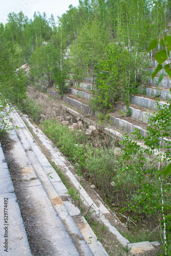 abandoned marble quarry Russia Iskitim Novosibirsk region