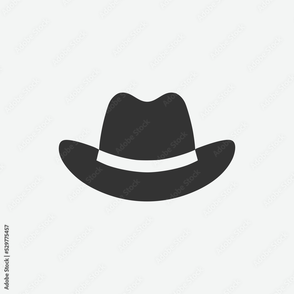 Man hat icon. Clothing accessories icon symbol. Hat vector illustration on isolated background. Man hat icon. Clothing accessories icon symbol. Hat vector illustration on isolated background.