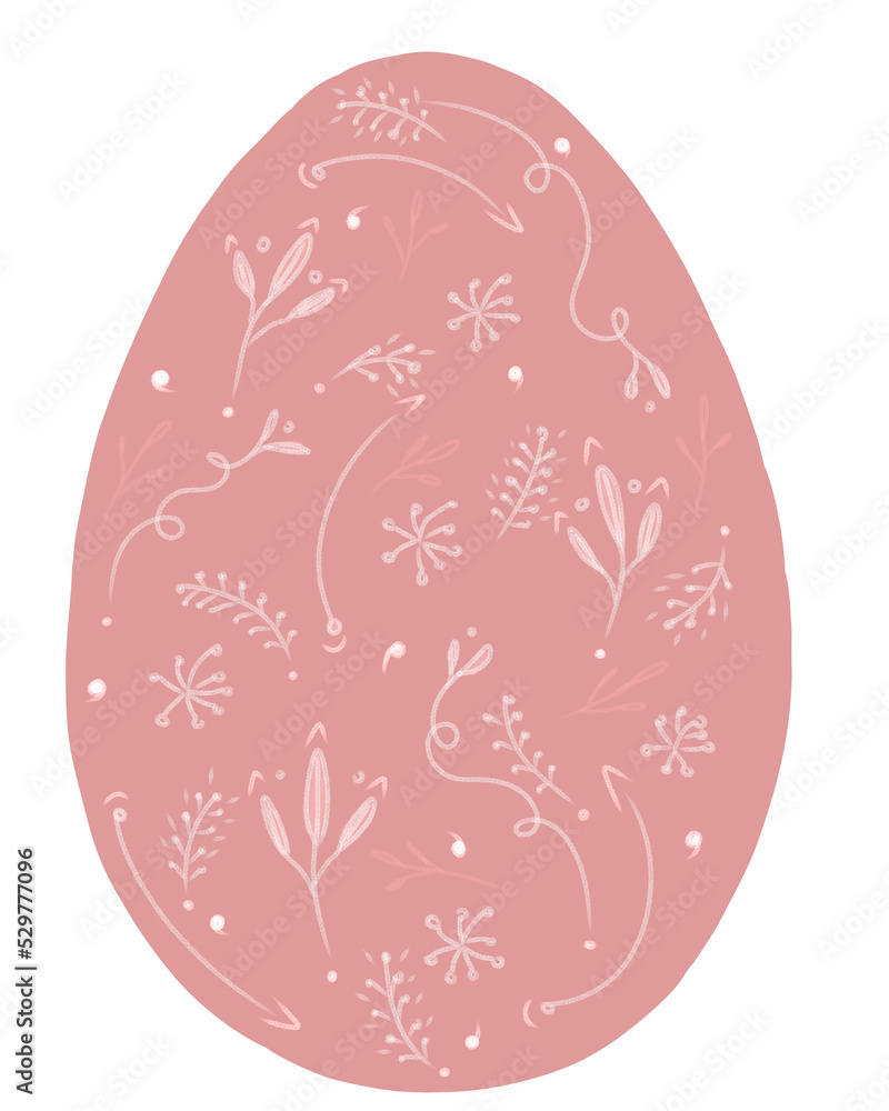 pink Easter egg illustrations pink Easter egg illustrations