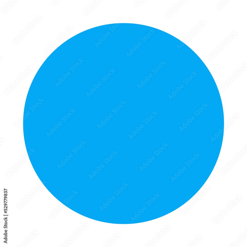 abstract blue sphere circle blank background 