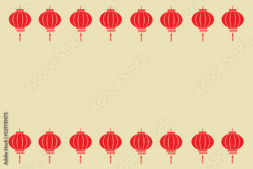 chinese lantern festival yellow background, Seamless pattern background.