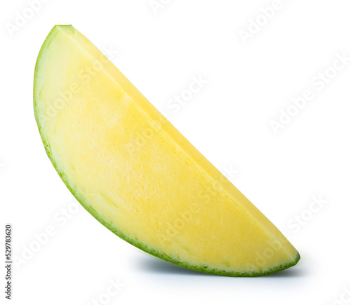 Green mango isolated on white background