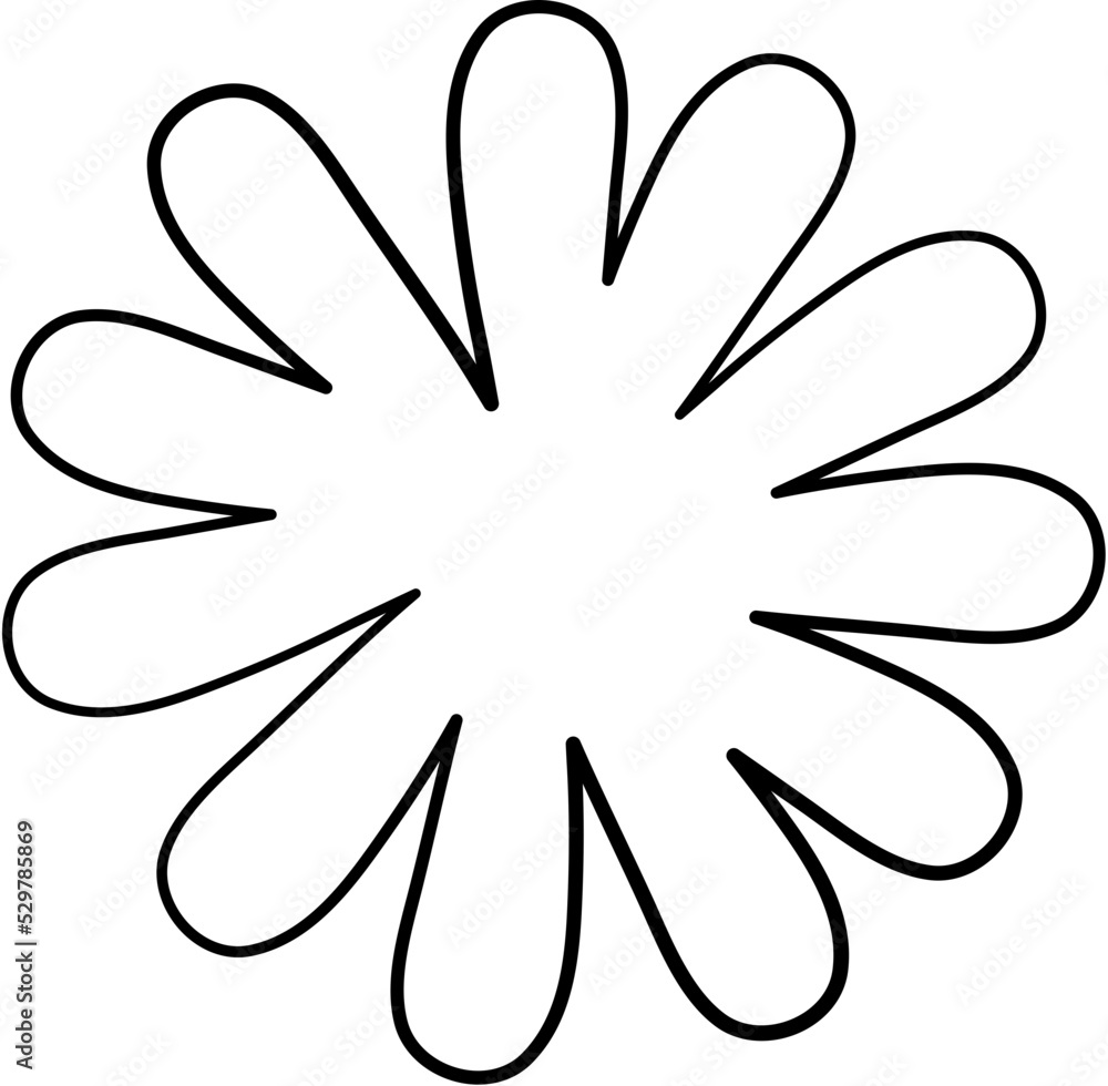 Line Flower Illustration Line Flower Illustration