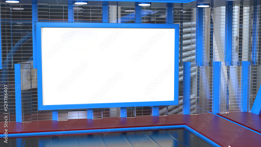 3D Virtual TV Studio News, Backdrop For TV Shows .TV On Wall.3D Virtual News Studio Background,3d illustration 3D Virtual TV Studio News, Backdrop For TV Shows .TV On Wall.3D Virtual News Studio Background,3d illustration