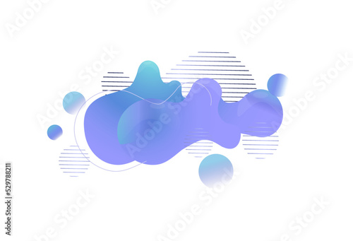 Abstract colorful flow liquid shapes background. Gradient geometric banners