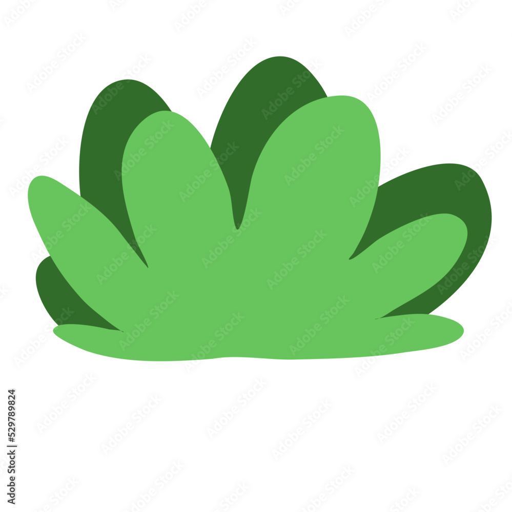 Kids drawing grass bush garden park decoration Kids drawing grass bush garden park decoration