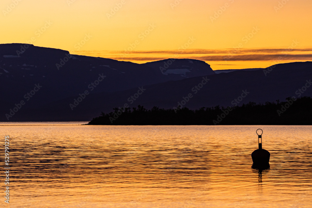 Torneträsk at sunset