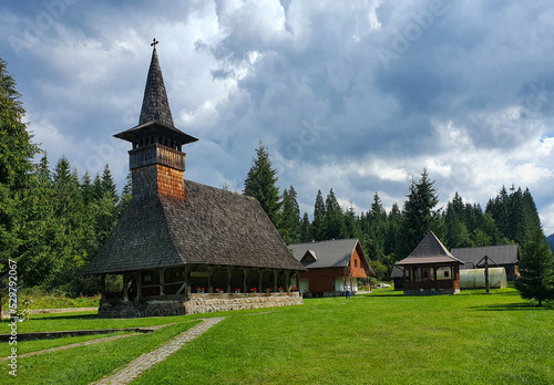 an old wooden monastery from Romania