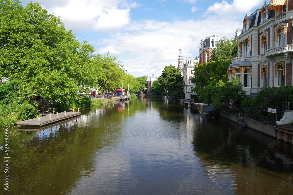 Fototapeta premium Amsterdam Hauptstadt der Niederlande