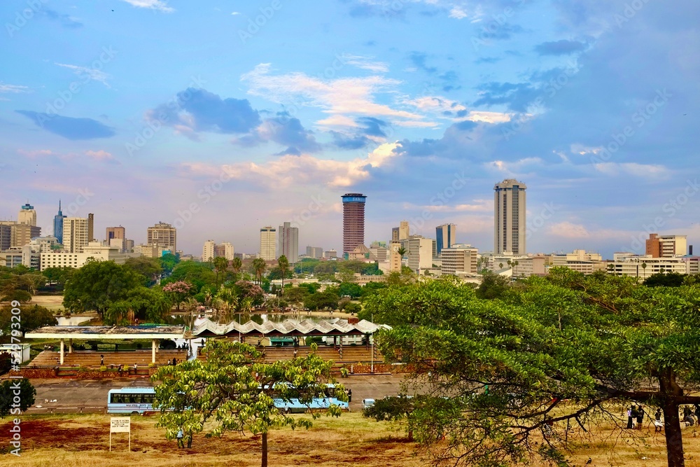 Fototapeta premium Wunderschöne Aufnahme von Nairobi Kenia Afrika