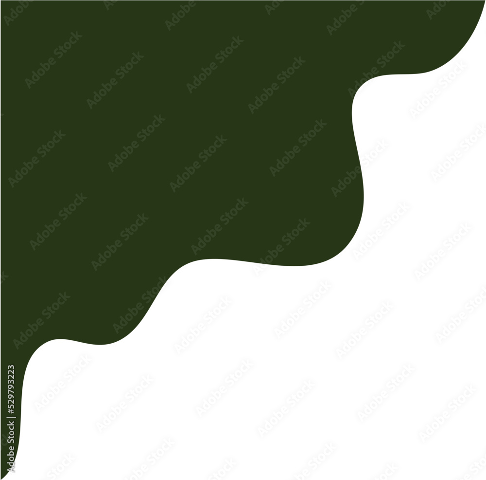 Blob Boho Corner Border Shape Blob Boho Corner Border Shape